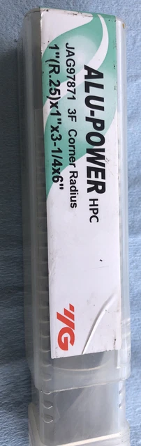 1”x3-1/4x6 YG1 Alu-Power 3 Flutes Carbide End Mill Altin Coated (R.250)