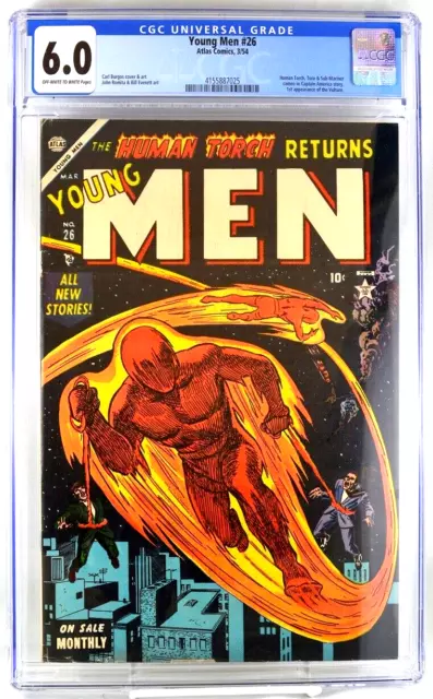 Young Men #26 CGC 6.0 1954 1st Vulture  Human Torch