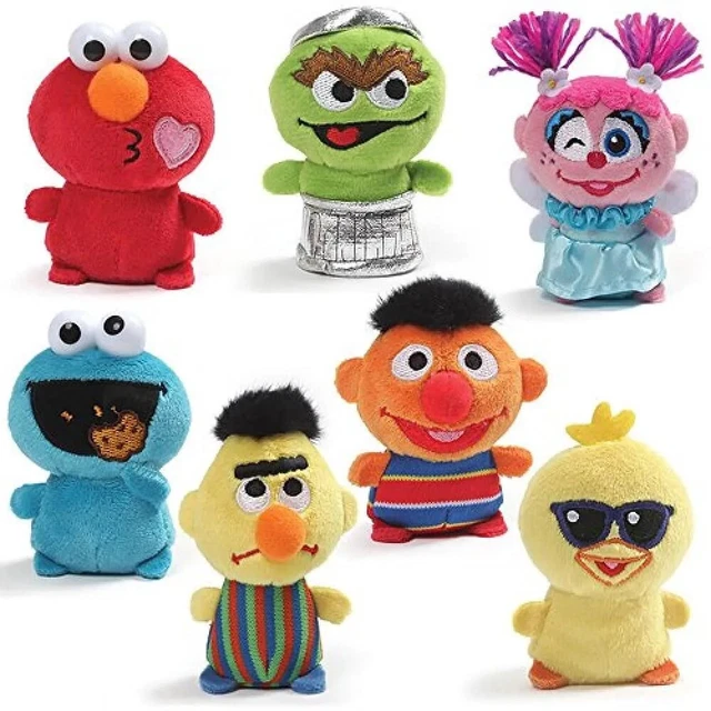 NEW SESAME STREET Plush Blind Box Mini Toy Cute Gift Kids Elmo Cookie