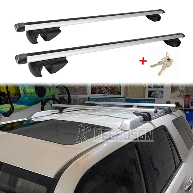 53& ROOF RACK Cross Bars Luggage Cargo Kayak Carriers For Toyota
