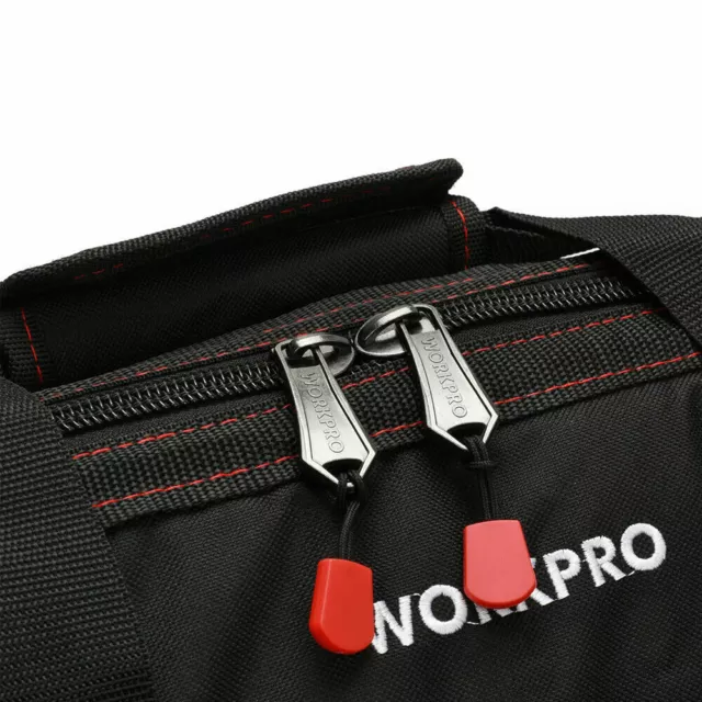 WORKPRO 46 cm Schwarz Breite Nylon-Reißverschluss Werkzeugtasche Werkzeugkoffer 3