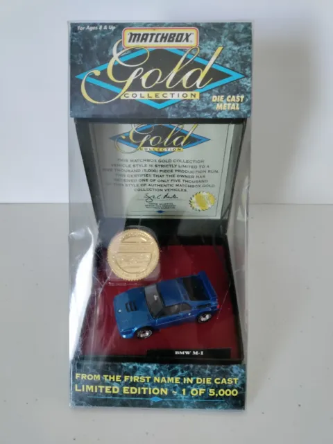 Matchbox Gold Collection BMW M-1 Limited Edition 1 of 5000 1:64 #42748