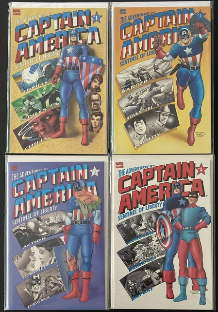 The Adventures Of Captain America Sentinel Of Liberty #1-4 Marvel Full Series