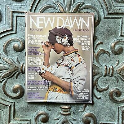 Vintage New Dawn July 1976 Feminist Magazine Carlotta Grenier Cover