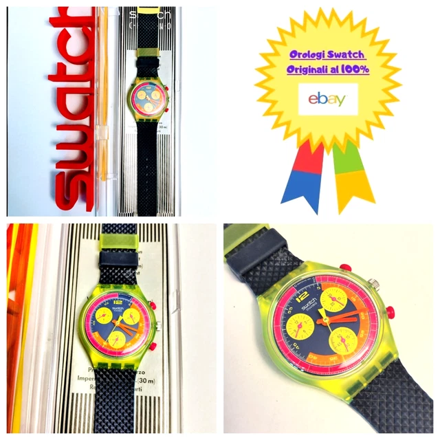 Mens Swatch Chronograph Swatch Grand Prix 1992 Valore RARE 1991