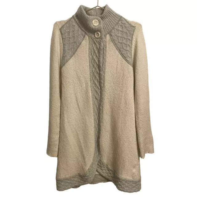 Prana Angelica Long Line Sweater Cardigan Size MED 2
