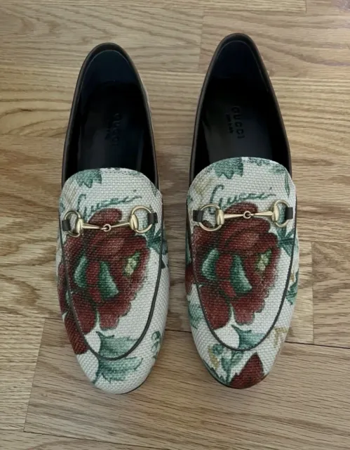 Gucci Floral Jordaan Woman’s Loafer Size 38
