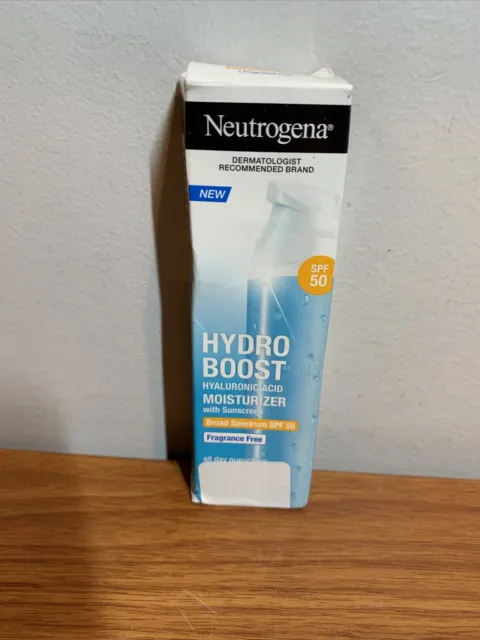 Neutrogena Hydro Boost Hyaluronic Acid Moisturizer SPF 50 Fragrance-Free 1.7oz.