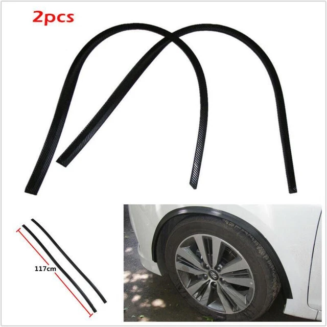 2pcs 46" 3D Carbon Fiber Universal Car Wheel Eyebrow Arch Lips Fender Protectors
