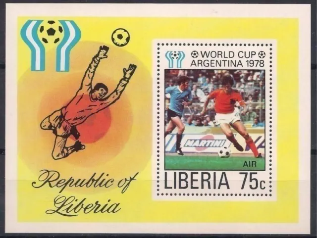 Libéria 1978 Argentine CM Monde Coupe Football Sport Football m s MNH