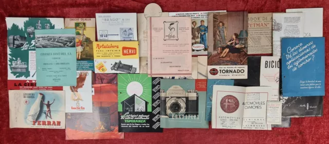 Collection De 29 Catalogues Publicitaires. Plusieurs Produits. Xxe Siècle.