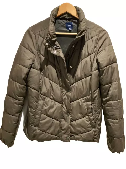 Gap womens Puffer Jacket Brown size. M