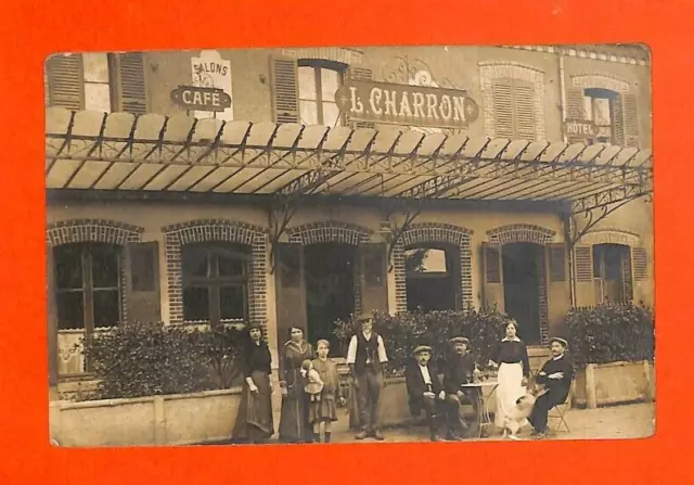 Carte Postale Photo A Identifier / Café L. Charron