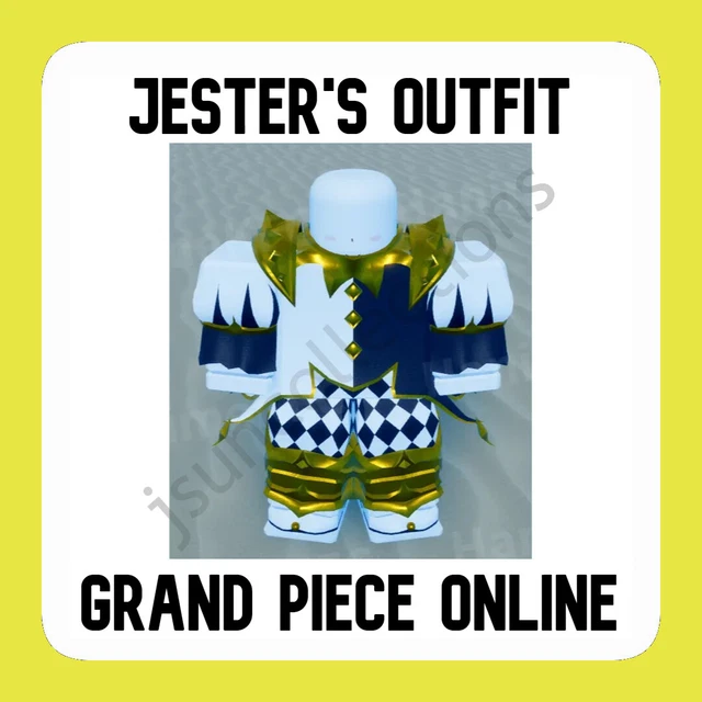 GRAND PIECE Online GPO Jester's Outfit JFit READ DESCRIPTION EUR 65