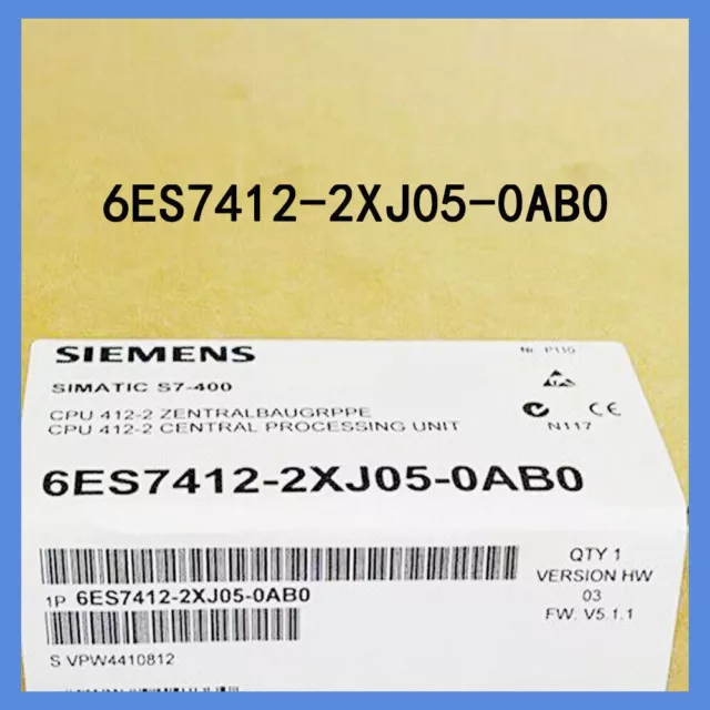 Siemens 6ES7 412-2XJ05-0AB0 New In Box 6ES7412-2XJ05-0AB0 Expedited Shipping 1PC