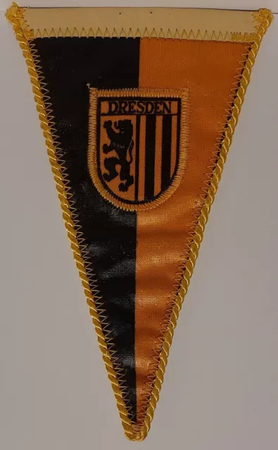 DDR Wimpel Stadtwappen Dresden Sachsen Dynamo Pennant Ostalgie alt selten