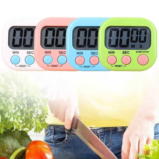 Timer Magnetico Da Cucina E Apprendimento Con Ampio Schermo LCD Allarme Forte E Funzione Conto Alla Rovescia Bianco 98312350 - Foto 7