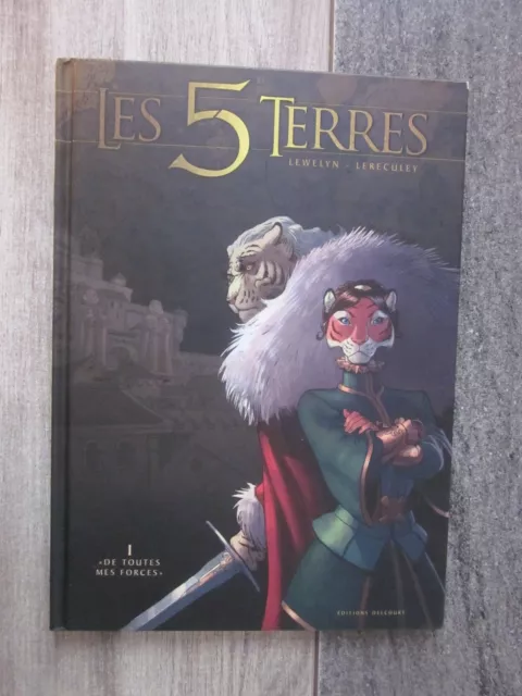 LES 5 TERRES tome 1 en EO + cahier "De toutes mes forces" Lereculey / Lewelyn