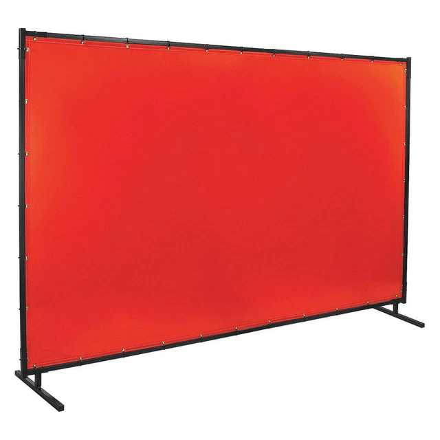 STEINER 538HD-6X10 Welding Screen, 6 ft H, 10 ft W, Orange