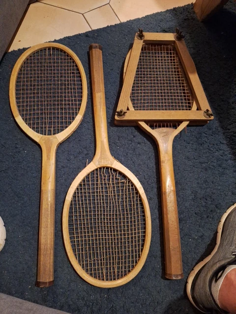 Ancienne raquette de tennis en bois Bancroft All Star