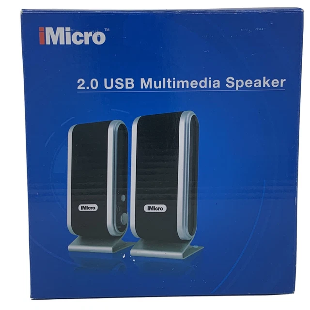 USB 2.0 WIRED Channel Multimedia Speaker System iMicro SPIMD168B 19.