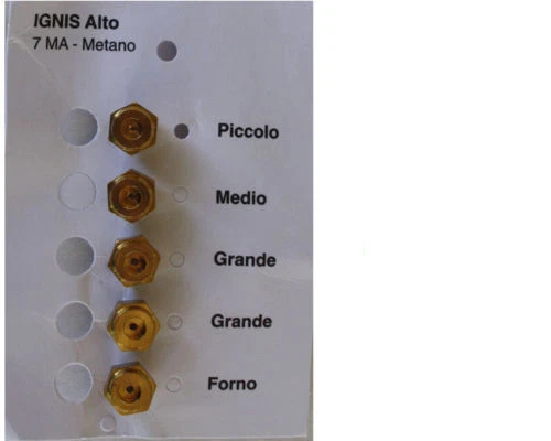 Injecteurs Embouts Kit Pièces de Rechange Cuisine Méthane 7MA Alto Ignis Olmar (