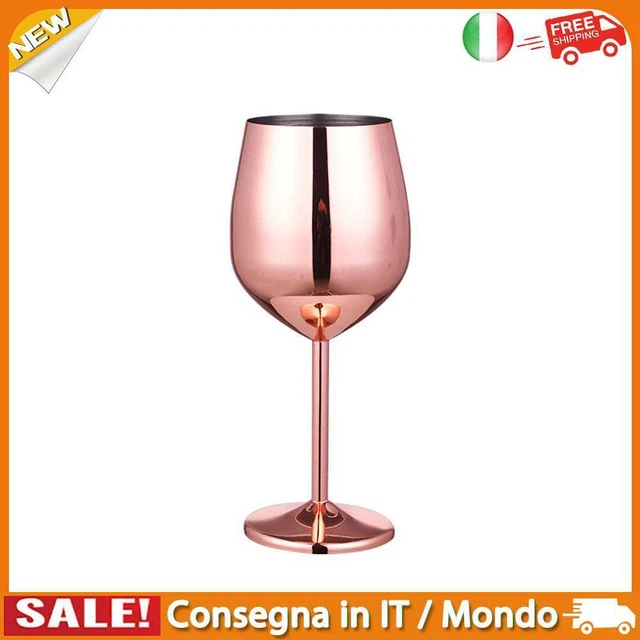 IT 500ml Stainless Steel Champagne Cup Cocktail Juice Drink Goblet (Rose Gold)