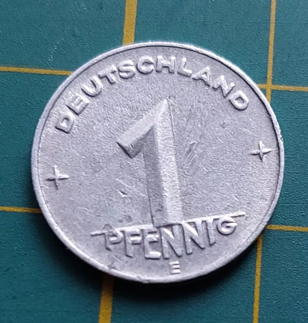 DDR 1 Pfennig 1950 E