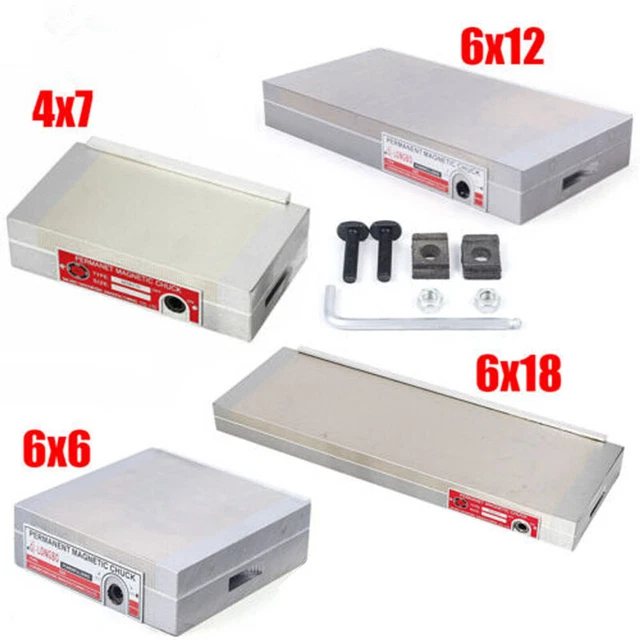 4×7"/6×12"/6×18" Magnetic Chuck For Grinding Machine Permanent Magnetic Chuck US