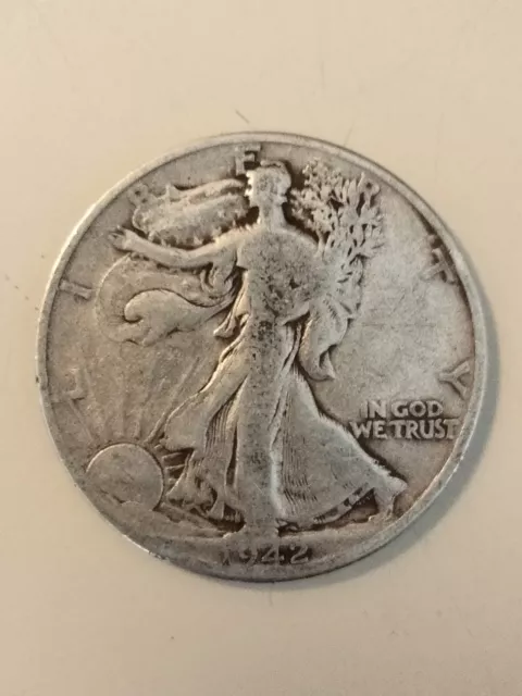 1942 Liberty Walking Half Dollar -90% Silver