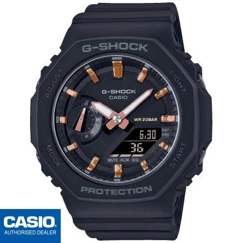Montre G-Shock GA-2100 'Casioak' Customisée - Noire - 44 Mm - Analogique-Digitale - Neuve