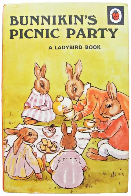 Vintage Ladybird Book – Bunnikin’s Picnic Party – 401 – Very Good +FREE COVER+