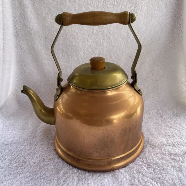 Vintage Centura International La Belle Cuisine Copper/Brass tea Kettle Mexico.