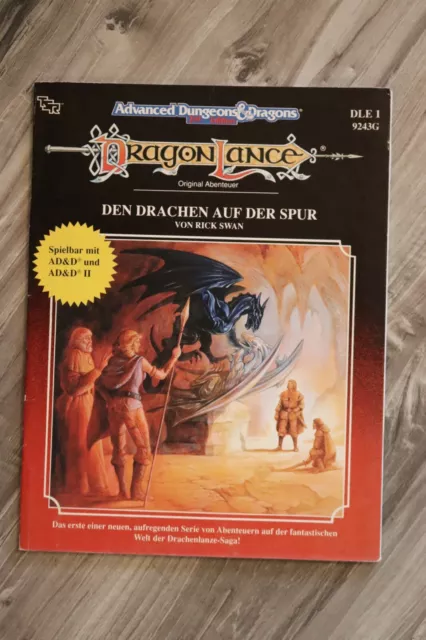 AD&D 2, Den Drachen auf der Spur, Drachenlanze Dragonlance, DLE1, sehr gut