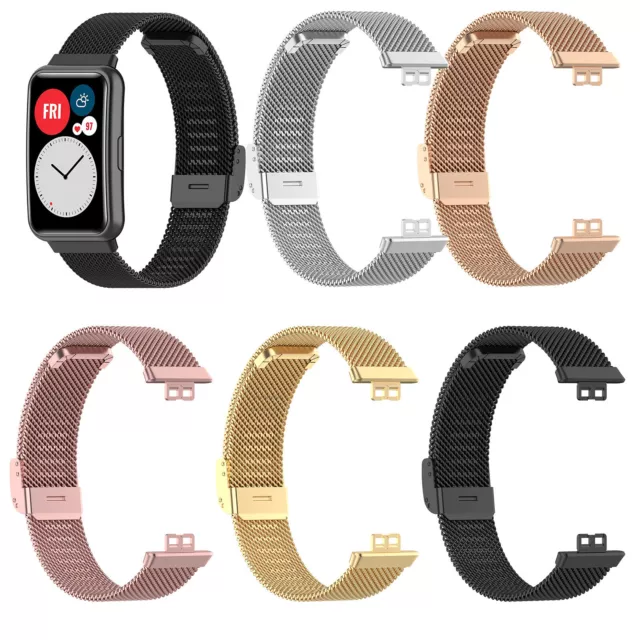 Milanaise Armband Uhrenarmbänder Edelstahl Für Huawei Watch Fit TIA-B09/TIA-B19