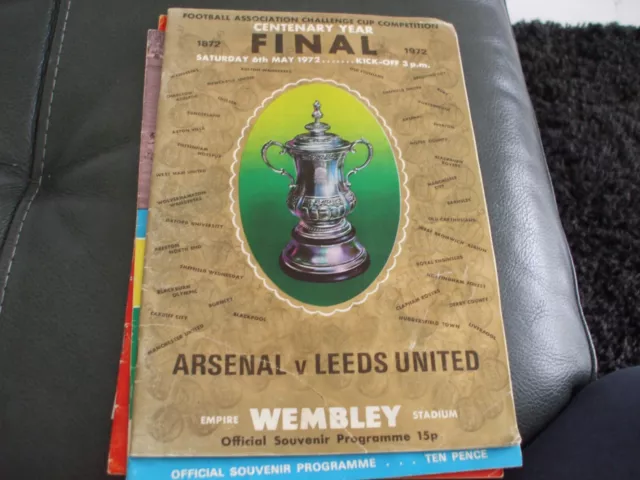 Arsenal v Leeds United FA Cup Final 6 May 1972