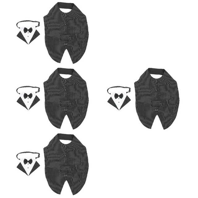 4x Hund Fliege Formal Hund Kostüm Puppy Bandana Hund Zubehör Hund Hochzeit Kleid