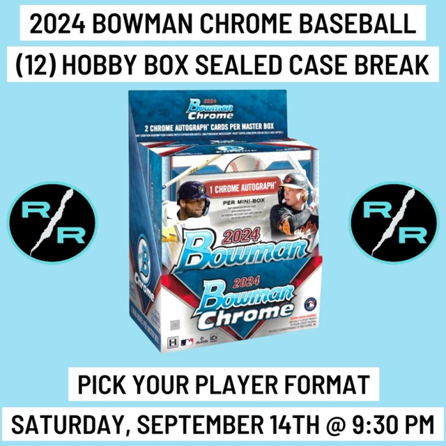 OSLEIVIS BASABE 2024 Bowman Chrome Baseball 12 Hobby Box 1 Case Break