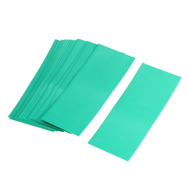 PVC Tubo termoretraibile 29.5mm pre tagliare 20pz 72mm verde