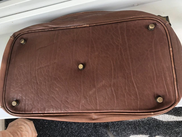 Alt Antike Arzttasche Hebammen Koffer Leder Vintage Handkoffer Architektentasche 7
