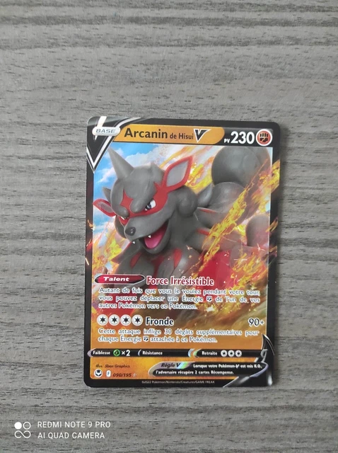 Carte Pokémon - Arcanin de Hisui V 090/195 - Tempête Argentée -  FR