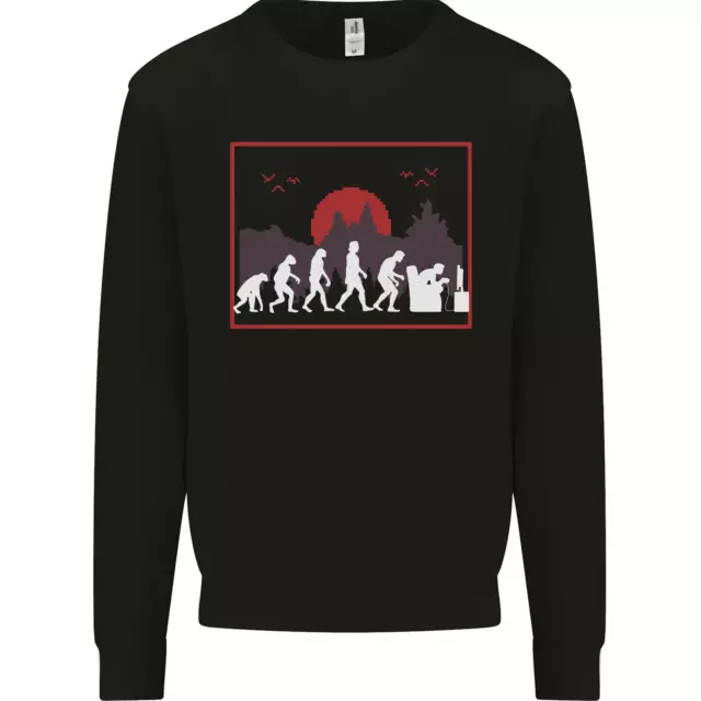Evolution of a Gamer Gaming Video Games Mens Sweatshirt Jumper