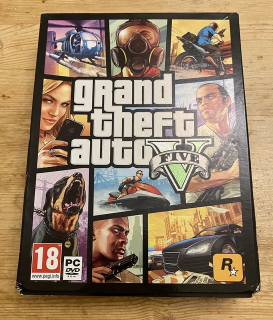 Gta 5 Computer GRAND THEFT AUTO V PC Game - GTA 5 - No Online, No Map - 7 Discs (2015 ...