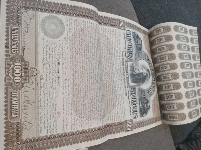 bond RailwaY company Chicago & S. T Louis 