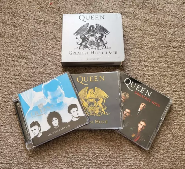 Queen Greatest Hits I II & III triple Cd Set Platinum Collection 2011 reissue