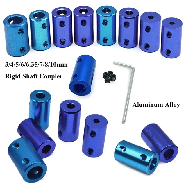 Parti stampanti 3D accoppiatore albero rigido accoppiatore albero blu dispositivo di accoppiamento