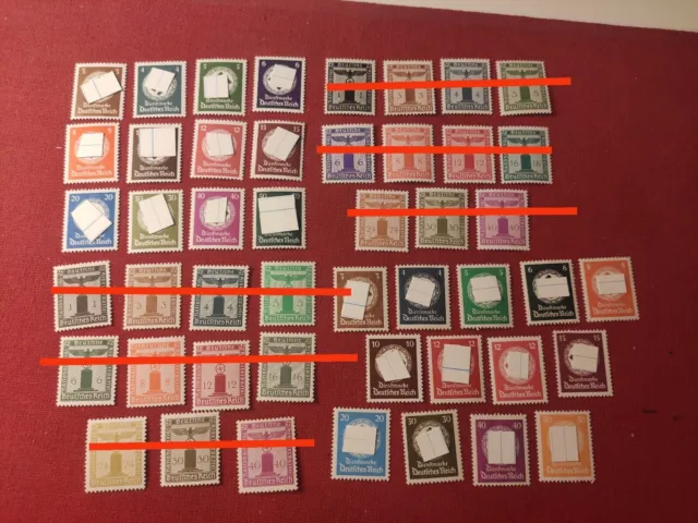 Deutsches Reich Minr 132-177 Postfrisch Dienstmarken