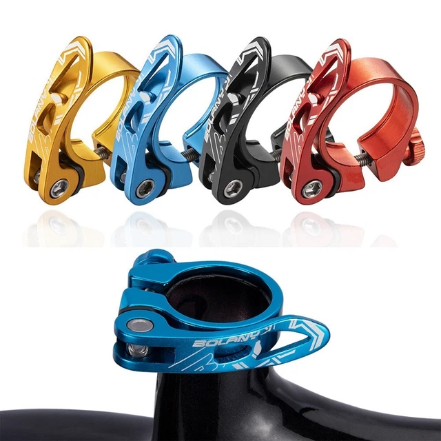 Keenso Morsetto Reggisella A Sgancio Rapido Per Mountain Bike - 2 Pezzi, Lega Alluminio 31,8 Mm, Blu