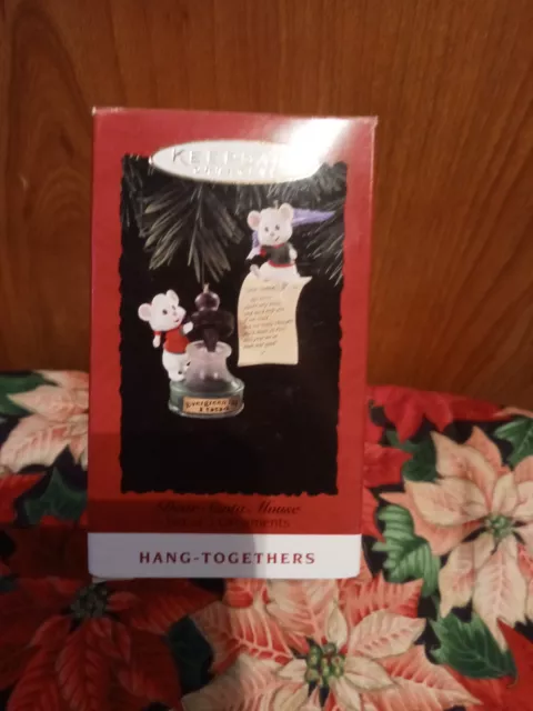 Hallmark Keepsake Ornament Dear Santa Mouse Hang Togethers Christmas 1994