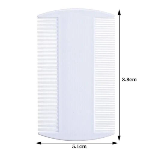 Fine Tooth Nit Comb Double Sided Head Pet Fur Hair Lice Flea Egg Removal Brush